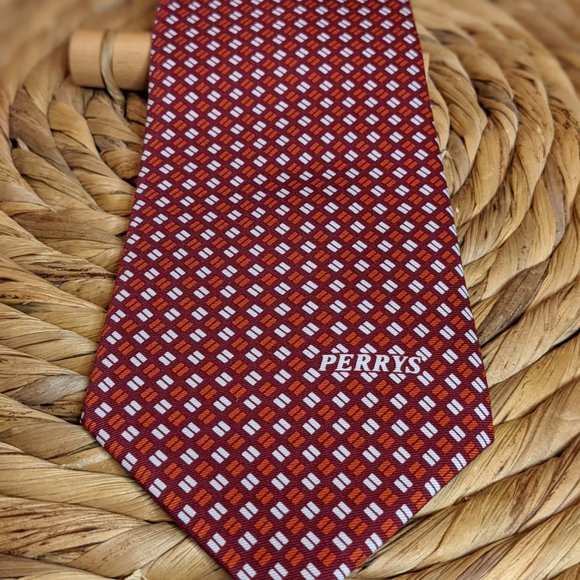 [2/$20] NWOT Men's - Necktie - Red with print - Picture 2 of 4